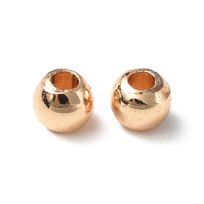 Rack Plating Brass Beads KK-E070-01A-G-1