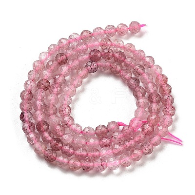 Natural Strawberry Quartz Beads Strands G-G140-A03-03-1