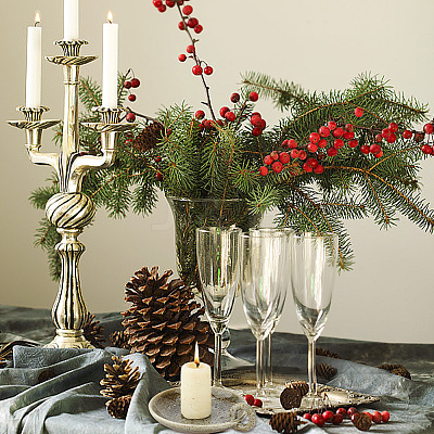 Porcelain Candle Holders AJEW-WH0504-06-1