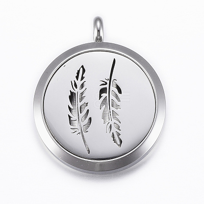316 Surgical Stainless Steel Diffuser Locket Pendants STAS-H404-12-1