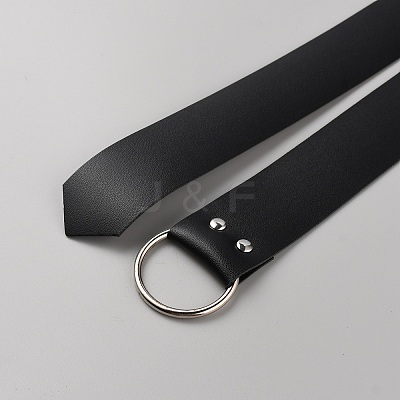 Men's PU Leather Tie a Knot Belt Chain DIY-WH0504-44-1