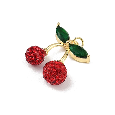 Brass Micro Pave Cubic Zirconia Pendants KK-H072-12G-01-1