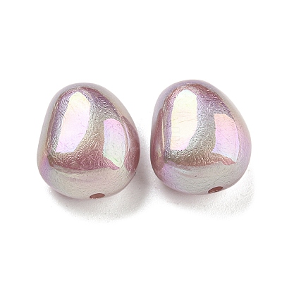 Spray Painted ABS Plastic Beads KY-C017-03D-1