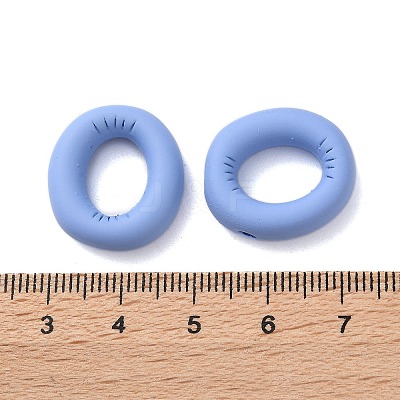 Spray Painted Alloy Pendants FIND-C062-08O-1