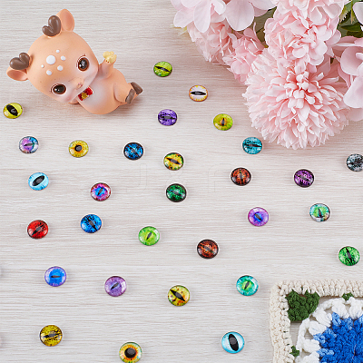 1 Bag Glass Doll Eyes Cabochons DIY-GF0008-70C-1