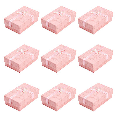 Marble Printed Cardboard Jewelry Set Storage Boxes CON-TAC0020-02A-1