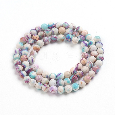 Natural Imperial Jasper Beads Strands G-E358-4m-01-1