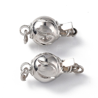 Rack Plating Brass Box Clasps KK-G448-06P-1