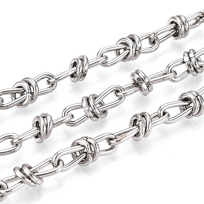 Brass knot Link Chains CHC-T018-22P-1