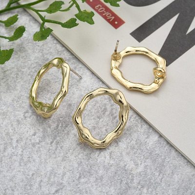 Alloy Stud Earring Findings X-PALLOY-S121-70-1