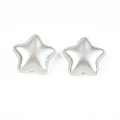 ABS Plastic Imitation Pearl Beads OACR-N008-157-1