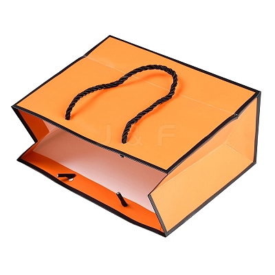 Rectangle Paper Bags with Rope Handles CARB-L011-02B-02-1
