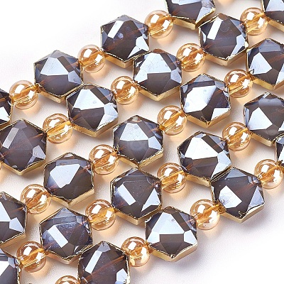 Opaque Glass Beads Strands EGLA-P045-A06-1
