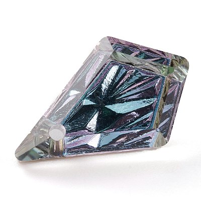 Embossed Glass Rhinestone Pendants GLAA-J101-01B-001VL-1