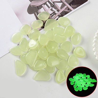 Resin Luminous Glow in the Dark Pebbles Stone PW-WG30806-07-1