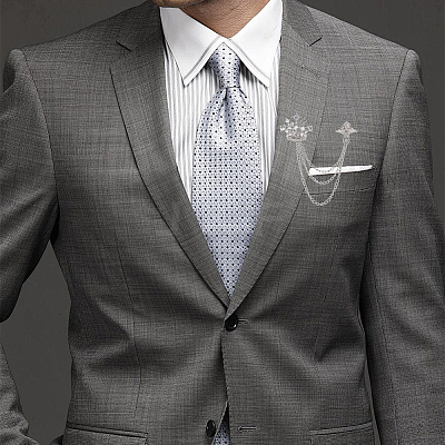 2Pcs 2 Colors Men's Alloy Brooch Lapel Pin JEWB-SP0001-07-1
