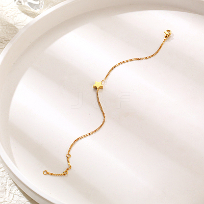 304 Stainless Steel Star Link Bracelet for Women YU5117-1-1