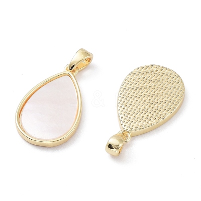 Rack Plating Brass Pendants KK-A183-60G-1