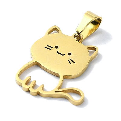 304 Stainless Steel Pendants STAS-C097-10G-1