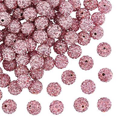 Pave Disco Ball Beads X1-RB-A130-10mm-23-1