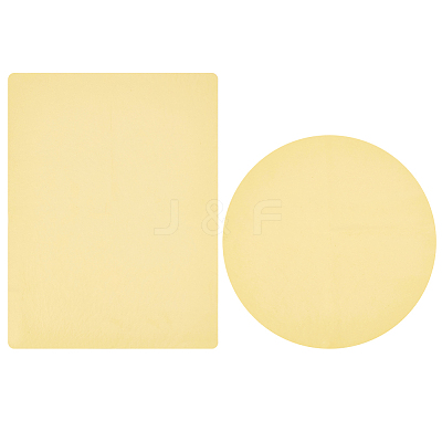 2 Sheets 2 Styles Pottery Wheel Mat Cloth AJEW-BC0006-52-1