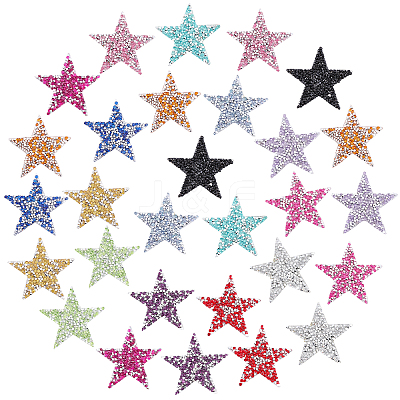 28Pcs 14 Style Plastic Clothing Patches FIND-NB0002-01-1