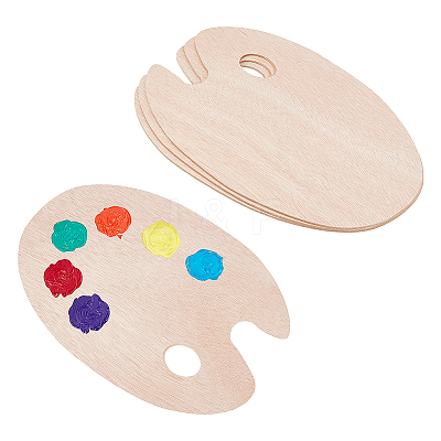 Wooden Painting Palette DIY-PH0026-80-1