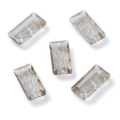 Embossed Glass Rhinestone Pendants GLAA-J101-07A-001SA-1