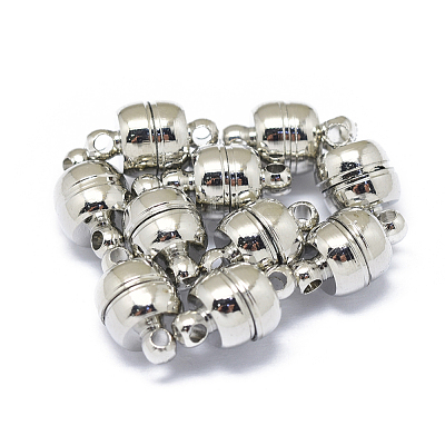 Rack Plating Brass Magnetic Clasps X-KK-F801-06-P-1