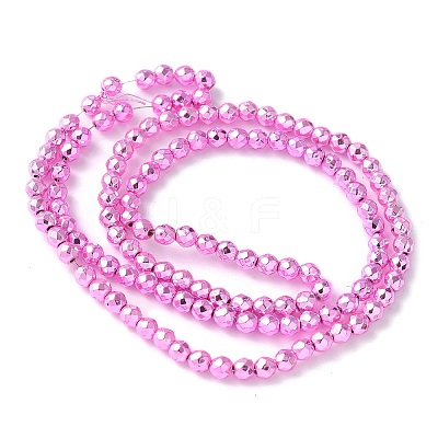 Baking Paint Synthetic Non-Magnetic Hematite Beads Strands G-H020-K01-07-1