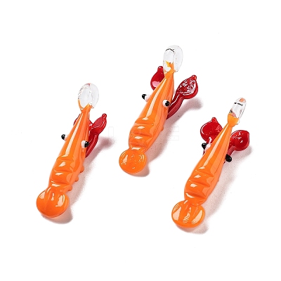 Three-Dimensional Handmade Lampwork Pendants LAMP-D020-01B-1