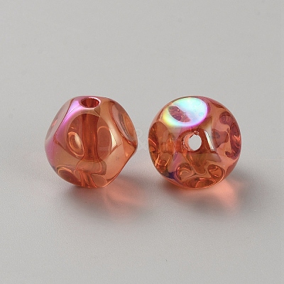 Plating Acrylic Beads LS-OACR-WH20006-01A-1