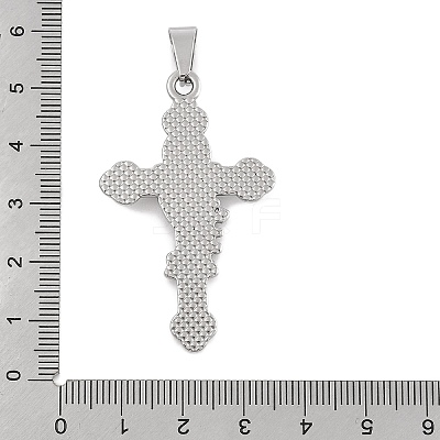 304 Stainless Steel Enamel Pendants X-STAS-D112-02P-1