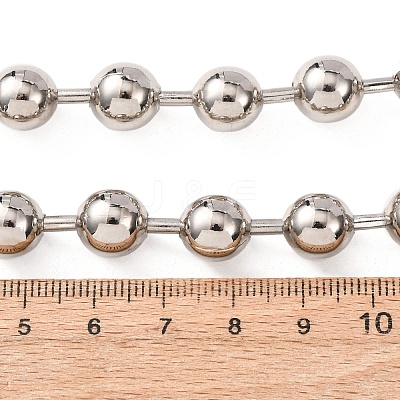 Brass Ball Chain Necklaces for Men Women NJEW-H089-01P-1