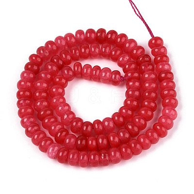 Dyed Natural White Jade Beads Strands G-T139-59A-05-1