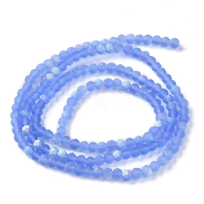 Imitation Jade Glass Beads Strands EGLA-A034-T2mm-MB14-1