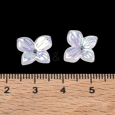Iridescent Plating Acrylic Bead Caps AC-CBA81FF-03A-1