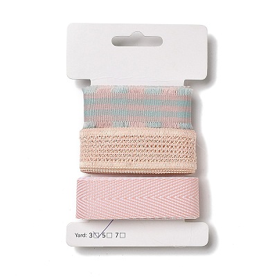 9 Yards 3 Styles Polyester Ribbon SRIB-A014-B09-1
