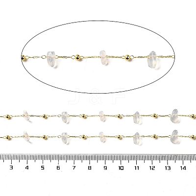 Handmade Opalite Chip Beaded Chains CHC-F020-09G-14-1