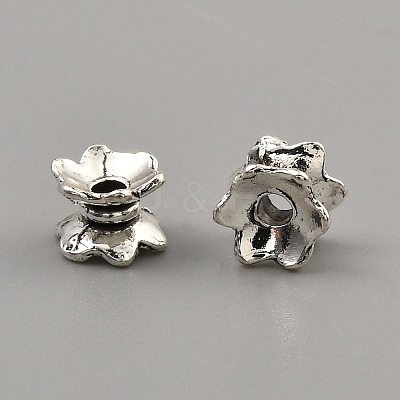 Tibetan Style Alloy Bead Caps FIND-WH0291-09C-AS-1