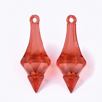 Transparent Acrylic Pendants TACR-S133-027-1