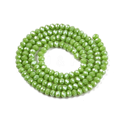 Electroplate Glass Beads Strands EGLA-A044-P2mm-A30-1