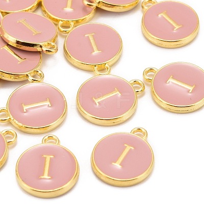 Golden Plated Alloy Enamel Charms ENAM-S118-07I-1