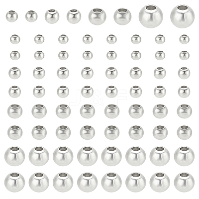 200Pcs 4 Styles Brass Beads KK-BC0013-83-1