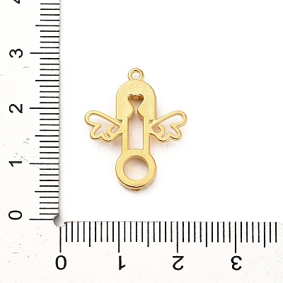 304 Stainless Steel Rhinestone Pendants STAS-P385-03B-G-1
