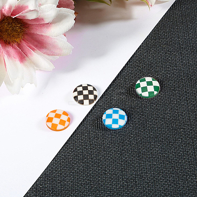 40Pcs 4 Colors Plastic Cabochons KY-DC0001-11-1