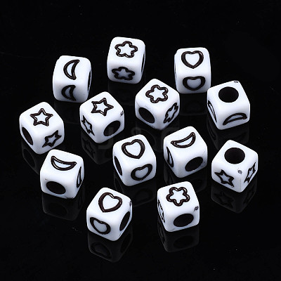 Opaque Acrylic Beads SACR-S273-40-1