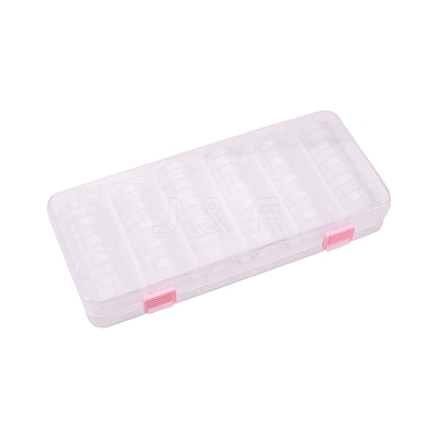 Plastic Bead Storage Containers with Lids and 30PCS Mini Storage Jars X-C020Y-1