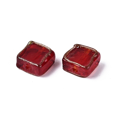 Handmade Gold Sand Lampwork Beads LAMP-N041-01H-1