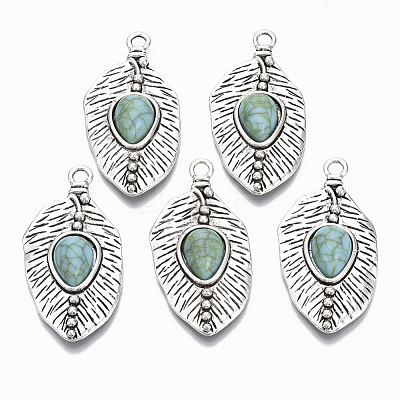 Tibetan Style Alloy Pendants PALLOY-R113-011-RS-1